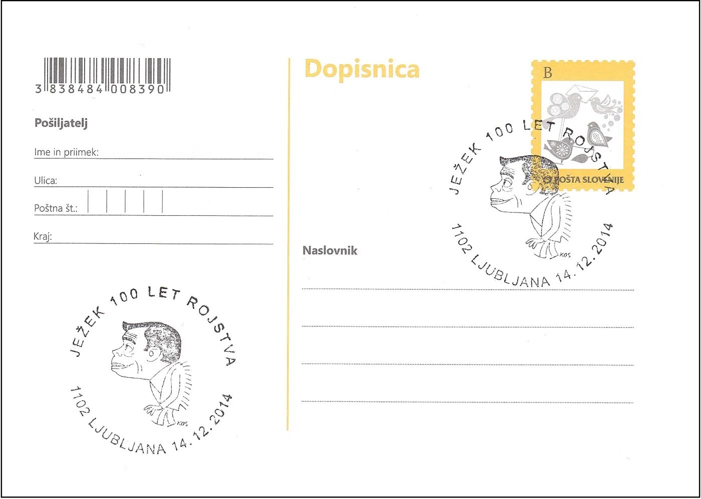 100. OBLETNICA ROJSTVA FRANA MILČINSKEGA JEŽKA